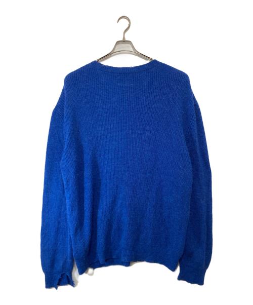 MM6 Maison Margiela（エムエムシックスメゾンマルジェラ）MM6 Maison Margiela (エムエムシックスメゾンマルジェラ) フロント穴空きニット S52HL0005 S18298 ブルー サイズ:Sの古着・服飾アイテム