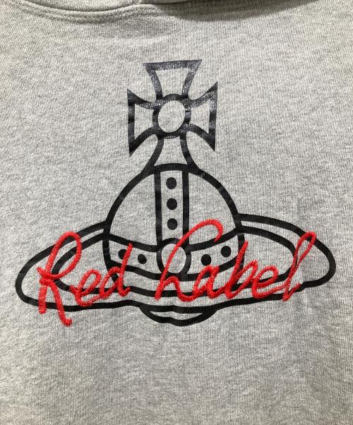 Vivienne Westwood RED LABEL（ヴィヴィアンウエストウッドレッドレーベル）Vivienne Westwood RED LABEL (ヴィヴィアンウエストウッドレッドレーベル) オーブロゴプリントフーデッドワンピース　	 17-12-551003 グレー サイズ:00の古着・服飾アイテム