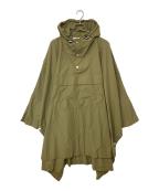 maison kitsuneメゾンキツネ）の古着「MK CAMP HOODED CAPE」｜カーキ