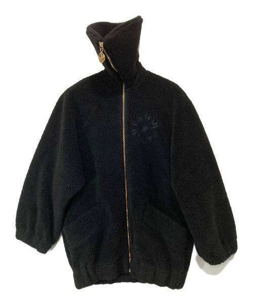 patou（パトゥ）patou (パトゥ) フェイクシアリング ボア ボンバー ジャケット ブラック サイズ:Sの古着・服飾アイテム