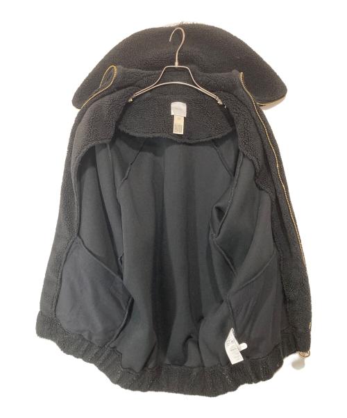patou（パトゥ）patou (パトゥ) フェイクシアリング ボア ボンバー ジャケット ブラック サイズ:Sの古着・服飾アイテム
