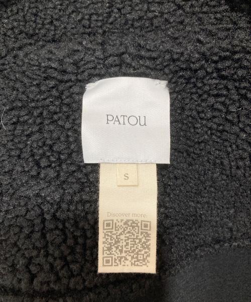 patou（パトゥ）patou (パトゥ) フェイクシアリング ボア ボンバー ジャケット ブラック サイズ:Sの古着・服飾アイテム
