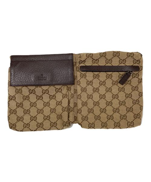 GUCCI（グッチ）GUCCI (グッチ) ウエストポーチ ブラウンの古着・服飾アイテム