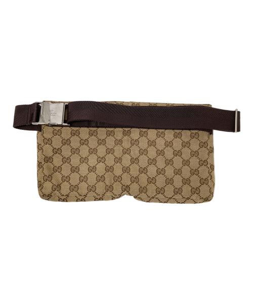 GUCCI（グッチ）GUCCI (グッチ) ウエストポーチ ブラウンの古着・服飾アイテム