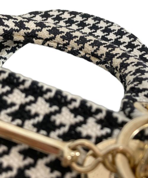 Christian Dior（クリスチャン ディオール）Christian Dior (クリスチャン ディオール) レディDライトミニ 2WAYバッグ ブラック×ホワイトの古着・服飾アイテム