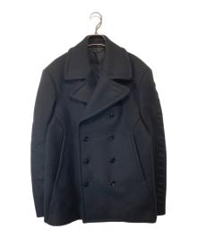 LOUIS VUITTON（ルイ ヴィトン）の古着「テクニカルウール ピー コート　RM212M DD1 HLC01W」｜ブラック