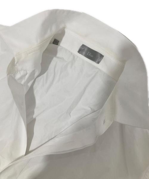 DIOR HOMME（ディオール オム）DIOR HOMME (ディオール オム) BEE刺繍長袖シャツ ホワイト サイズ:38の古着・服飾アイテム