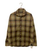 PENDLETON×DELUXE×BASICKSペンドルトン×デラックス×ベイシックス）の古着「Shadow Check Shirt」｜カーキ