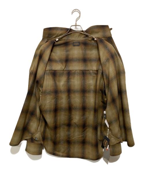 PENDLETON（ペンドルトン）PENDLETON (ペンドルトン) DELUXE (デラックス) BASICKS (ベイシックス) Shadow Check Shirt カーキ サイズ:Sの古着・服飾アイテム