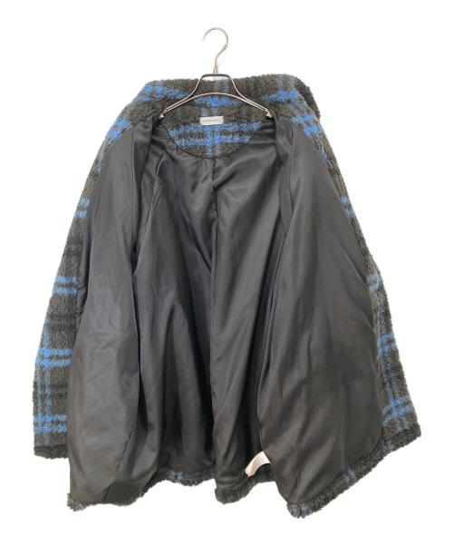MAISON SPECIAL（メゾンスペシャル）MAISON SPECIAL (メゾンスペシャル) Check Boa Over Coat ネイビー サイズ:FREEの古着・服飾アイテム