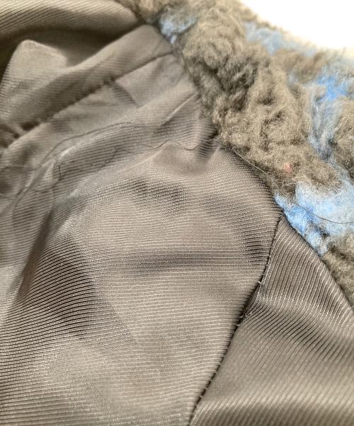 MAISON SPECIAL（メゾンスペシャル）MAISON SPECIAL (メゾンスペシャル) Check Boa Over Coat ネイビー サイズ:FREEの古着・服飾アイテム