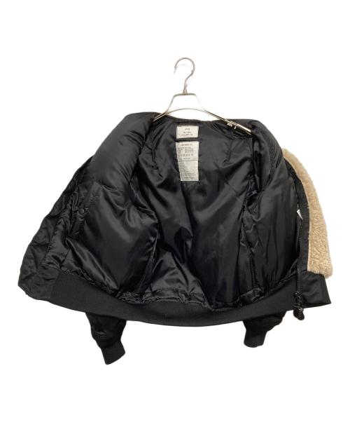 HYKE（ハイク）HYKE (ハイク) FAUX SHEARLING TYPE MA-1 JACKET ブラック サイズ:Sの古着・服飾アイテム