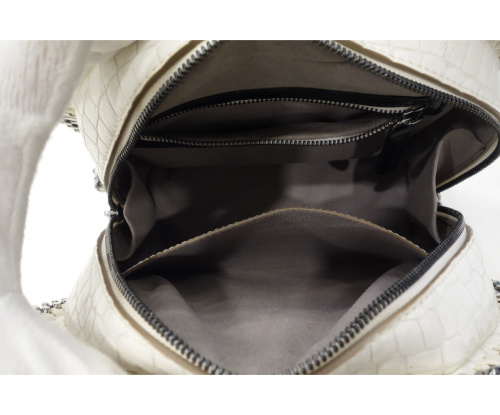 STELLA McCARTNEY（ステラマッカートニー）STELLA McCARTNEY (ステラ・マッカートニー) クロコ2WAY型押しバッグ ホワイト フェラベラ W9957の古着・服飾アイテム