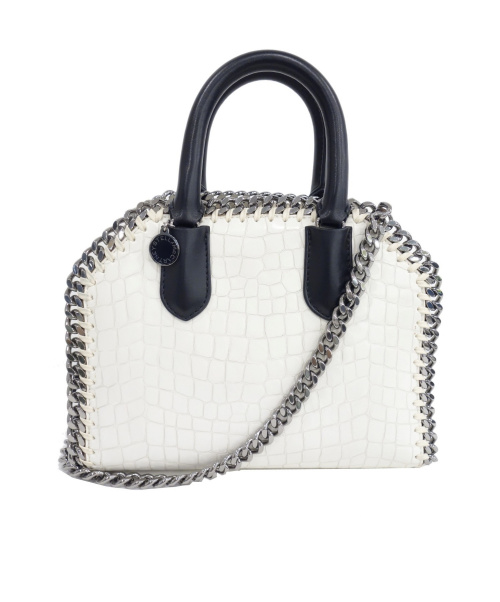 STELLA McCARTNEY（ステラマッカートニー）STELLA McCARTNEY (ステラ・マッカートニー) クロコ2WAY型押しバッグ ホワイト フェラベラ W9957の古着・服飾アイテム