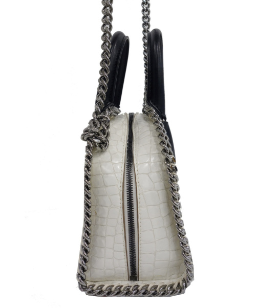 STELLA McCARTNEY（ステラマッカートニー）STELLA McCARTNEY (ステラ・マッカートニー) クロコ2WAY型押しバッグ ホワイト フェラベラ W9957の古着・服飾アイテム