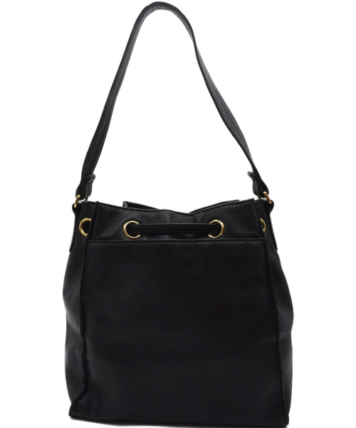 CHANEL（シャネル）CHANEL (シャネル) 巾着型ワンショルダーバッグ ブラック 4287824の古着・服飾アイテム
