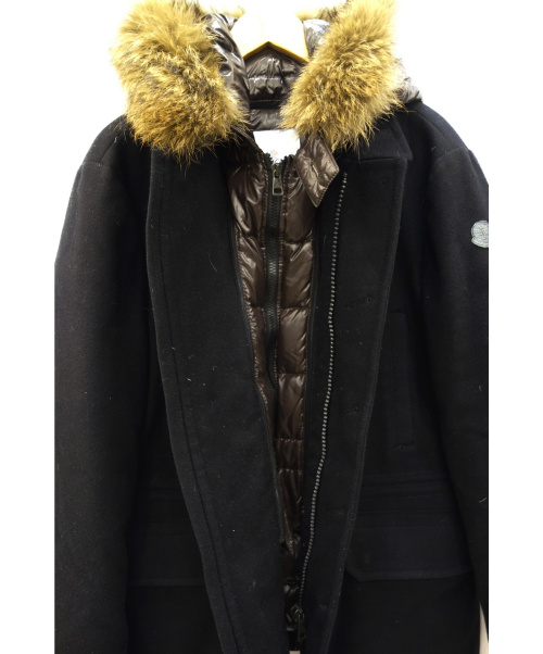 MONCLER（モンクレール）MONCLER (モンクレール) ウールダウンコート ブラック サイズ:4 OREGONがの古着・服飾アイテム