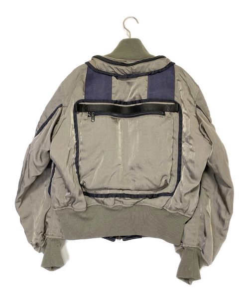 ISSEY MIYAKE MEN（イッセイミヤケメン）ISSEY MIYAKE MEN (イッセイミヤケメン) Parachute Cargo Bomber Jacket グレー サイズ:Mの古着・服飾アイテム