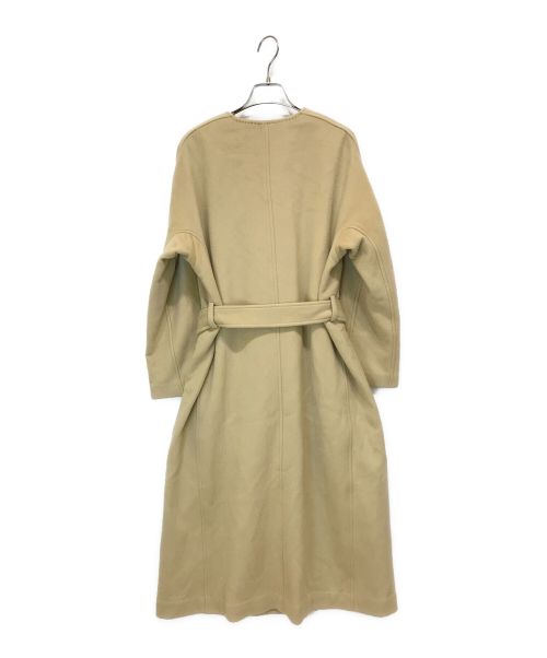 CELFORD（セルフォード）CELFORD (セルフォード) カシミヤノーカラーコート ベージュ サイズ:38の古着・服飾アイテム