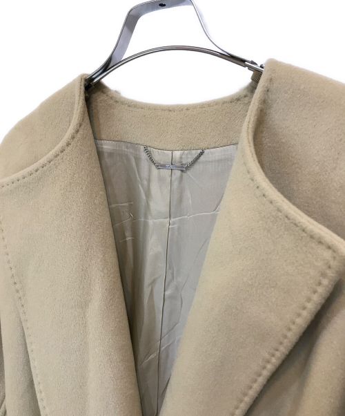 CELFORD（セルフォード）CELFORD (セルフォード) カシミヤノーカラーコート ベージュ サイズ:38の古着・服飾アイテム