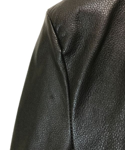 FREEDOM（フリーダム）FREEDOM (フリーダム) ライダースコート ブラック サイズ:Lの古着・服飾アイテム