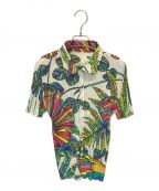 PLEATS PLEASEプリーツプリーズ）の古着「総柄転写プリーツシャツ」｜マルチカラー