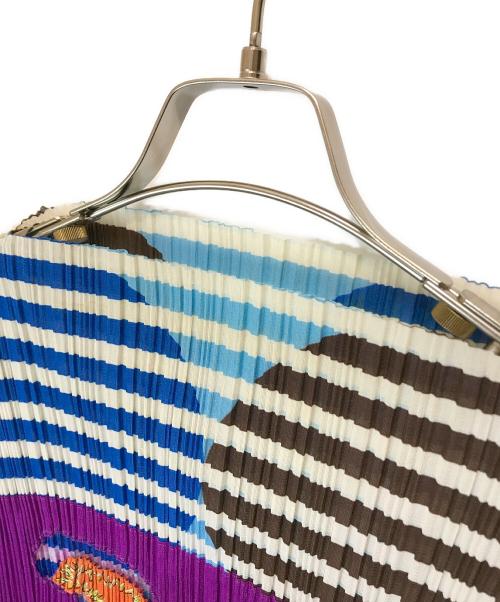 PLEATS PLEASE（プリーツプリーズ）PLEATS PLEASE (プリーツプリーズ) デザインプリーツブラウス マルチカラー サイズ:4の古着・服飾アイテム