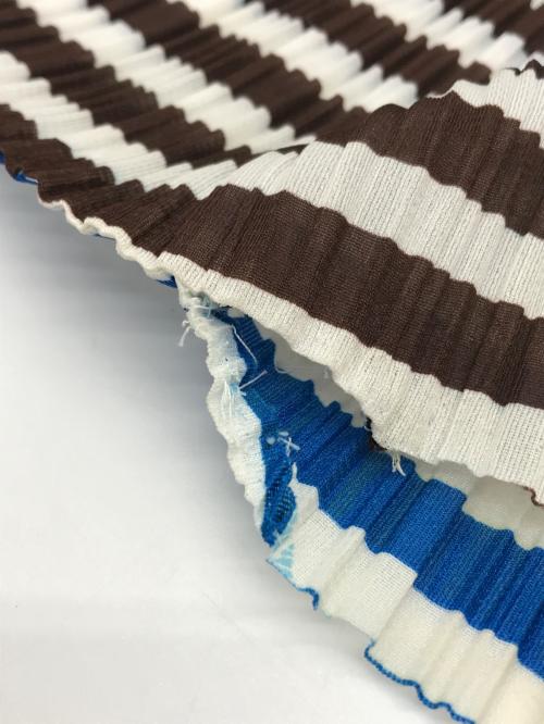 PLEATS PLEASE（プリーツプリーズ）PLEATS PLEASE (プリーツプリーズ) デザインプリーツブラウス マルチカラー サイズ:4の古着・服飾アイテム