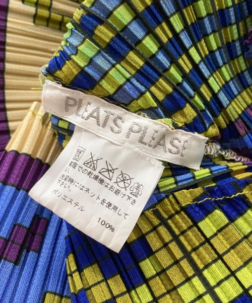PLEATS PLEASE（プリーツプリーズ）PLEATS PLEASE (プリーツプリーズ) 変形サークル転写ブラウス マルチカラー サイズ:-の古着・服飾アイテム
