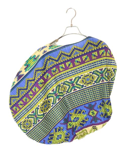 PLEATS PLEASE（プリーツプリーズ）PLEATS PLEASE (プリーツプリーズ) 変形サークル転写ブラウス マルチカラー サイズ:-の古着・服飾アイテム