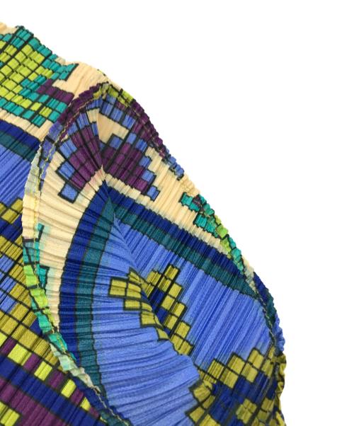 PLEATS PLEASE（プリーツプリーズ）PLEATS PLEASE (プリーツプリーズ) 変形サークル転写ブラウス マルチカラー サイズ:-の古着・服飾アイテム