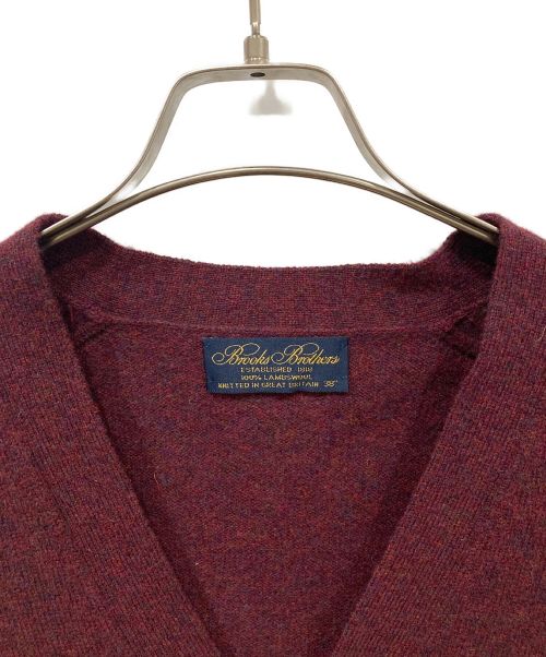 BROOKS BROTHERS（ブルックスブラザーズ）BROOKS BROTHERS (ブルックスブラザーズ) 【古着】ウールニットカーディガン レッド サイズ:38の古着・服飾アイテム