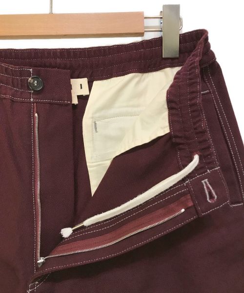 MARNI（マルニ）MARNI (マルニ) バギーハーフパンツ バーガンディー サイズ:44の古着・服飾アイテム