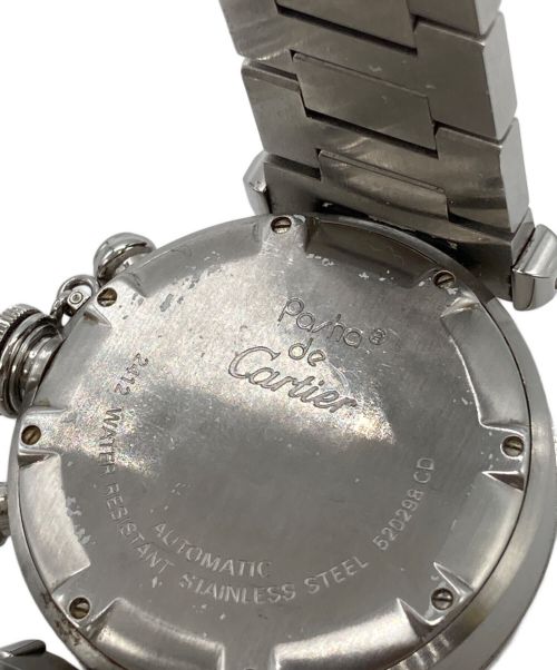 Cartier（カルティエ）Cartier (カルティエ) パシャ C クロノグラフ　リストウォッチ　W31048M7　 シルバーの古着・服飾アイテム