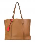 TORY BURCHトリーバーチ）の古着「ペリー トリプルコンパートメント トートバッグ」｜ブラウン