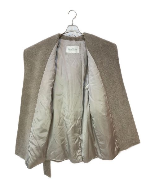 MaxMara（マックスマーラ）MaxMara (マックスマーラ) アルパカ フディーシャギーコート ベージュ サイズ:40の古着・服飾アイテム