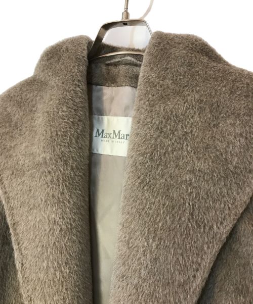 MaxMara（マックスマーラ）MaxMara (マックスマーラ) アルパカ フディーシャギーコート ベージュ サイズ:40の古着・服飾アイテム