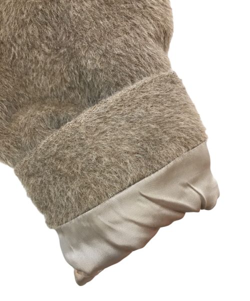 MaxMara（マックスマーラ）MaxMara (マックスマーラ) アルパカ フディーシャギーコート ベージュ サイズ:40の古着・服飾アイテム