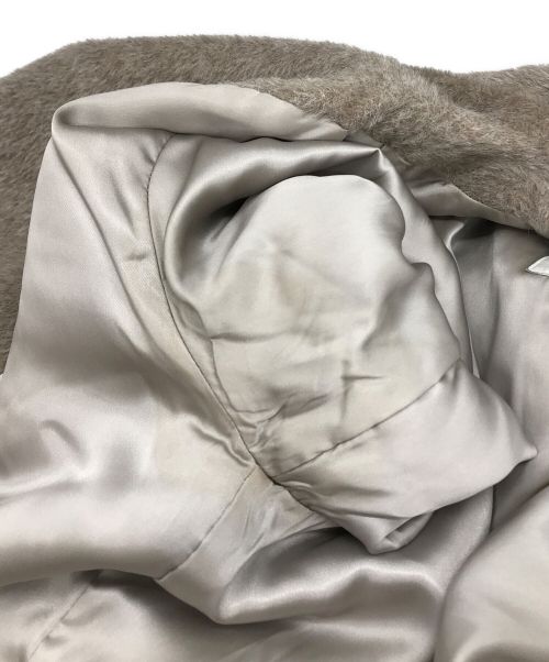 MaxMara（マックスマーラ）MaxMara (マックスマーラ) アルパカ フディーシャギーコート ベージュ サイズ:40の古着・服飾アイテム