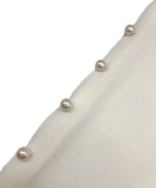 Aveniretoile（アベニールエトワール）Aveniretoile (アベニールエトワール) サイドパールニットベスト ホワイト サイズ:36の古着・服飾アイテム