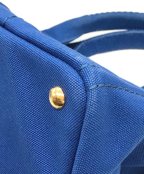 PRADA（プラダ）PRADA (プラダ) カナパ トートバッグ ブルー サイズ:-の古着・服飾アイテム