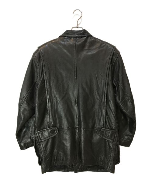 ROBERT COMSTOCK（ロバートコムストック）ROBERT COMSTOCK (ロバートコムストック) レザーフライトジャケット ブラック サイズ:Sの古着・服飾アイテム