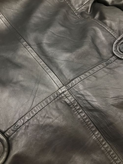 ROBERT COMSTOCK（ロバートコムストック）ROBERT COMSTOCK (ロバートコムストック) レザーフライトジャケット ブラック サイズ:Sの古着・服飾アイテム