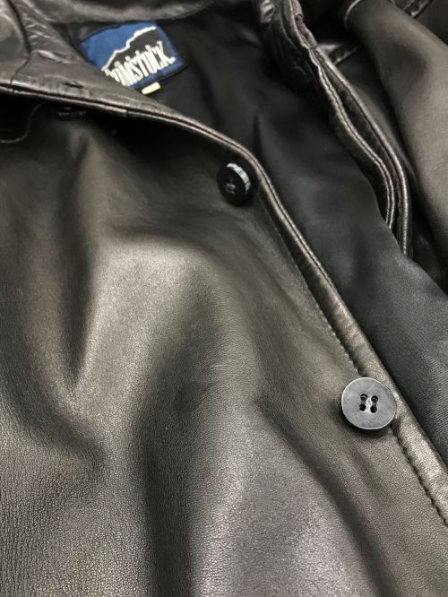 ROBERT COMSTOCK（ロバートコムストック）ROBERT COMSTOCK (ロバートコムストック) レザーフライトジャケット ブラック サイズ:Sの古着・服飾アイテム