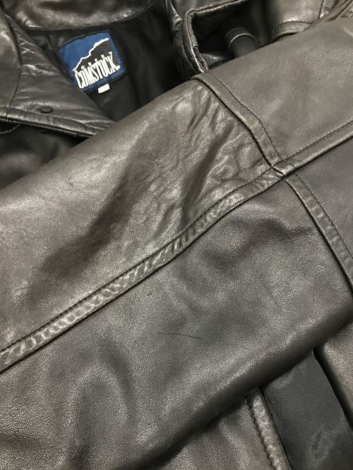 ROBERT COMSTOCK（ロバートコムストック）ROBERT COMSTOCK (ロバートコムストック) レザーフライトジャケット ブラック サイズ:Sの古着・服飾アイテム