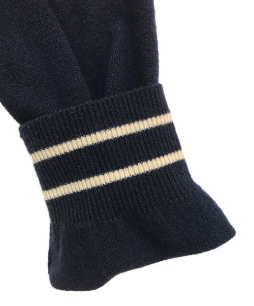 PEARLY GATES（パーリーゲイツ）PEARLY GATES (パーリーゲイツ) ウールカシミヤジップアップニット ネイビー サイズ:4の古着・服飾アイテム