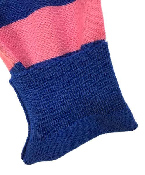 DSQUARED2（ディースクエアード）DSQUARED2 (ディースクエアード) ボーダータートルネックセーター ピンク サイズ:Sの古着・服飾アイテム