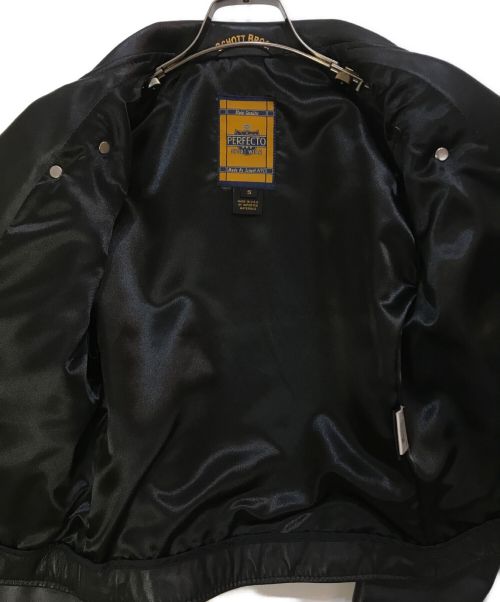 Schott（ショット）shott (ショット) ワンスター S レザーライダースジャケット ブラック サイズ:Sの古着・服飾アイテム