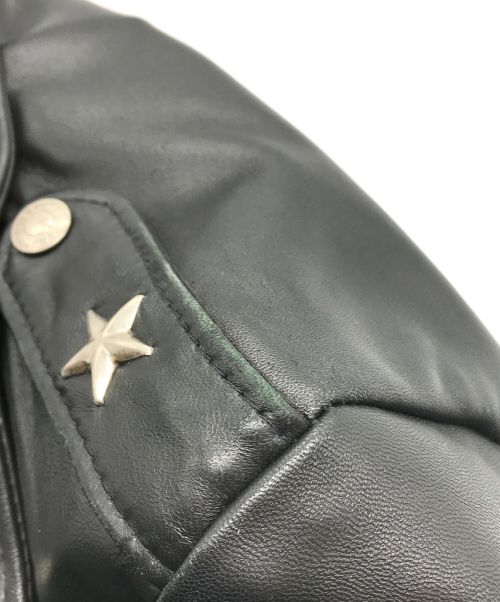 Schott（ショット）shott (ショット) ワンスター S レザーライダースジャケット ブラック サイズ:Sの古着・服飾アイテム
