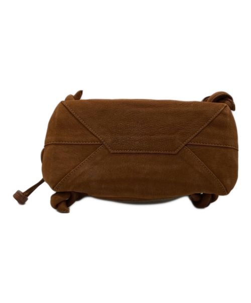 genten（ゲンテン）genten (ゲンテン) レザーキャンパストートバッグ ブラウンの古着・服飾アイテム